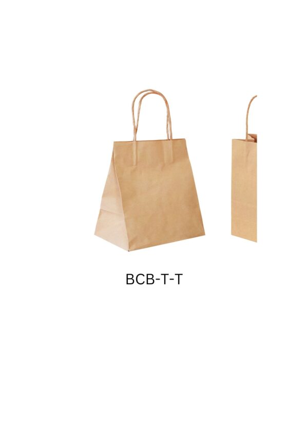 EcoWare Takeaway Paper Bags with Paper Twist Handles