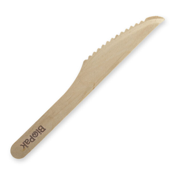 BioPak Wax Coated Wood Knives