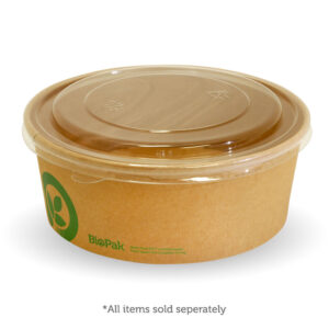 BioPak Lids for Kraft Paper Bowls
