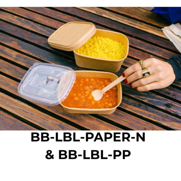 BioPak Lids for Rectangular Kraft Paper Lunchboxes 500-1000 mls - Image 6