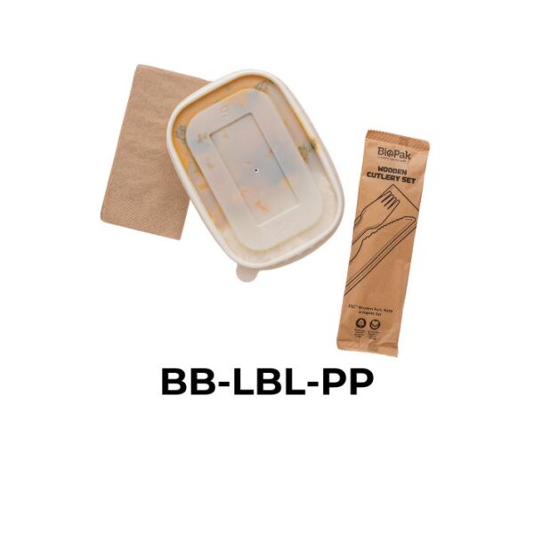 BioPak Lids for Rectangular Kraft Paper Lunchboxes 500-1000 mls - Image 8