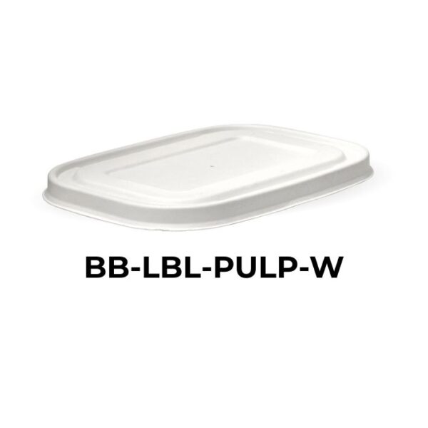 BioPak Lids for Rectangular Kraft Paper Lunchboxes 500-1000 mls - Image 2