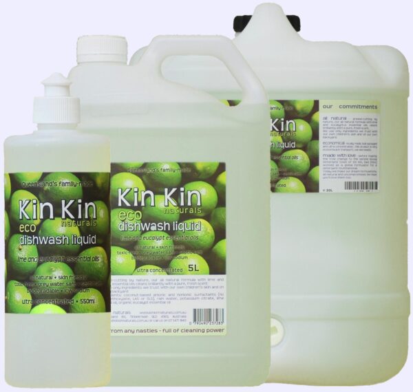 Kin Kin Lime and Eucalyptus Dishwashing Liquid - Image 2