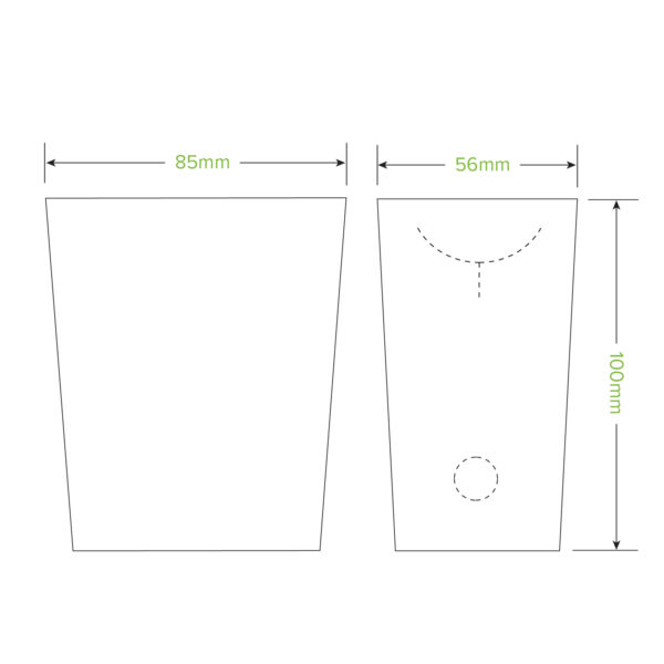 BioPak Bioboard Enclosed Chip Cups - Image 3