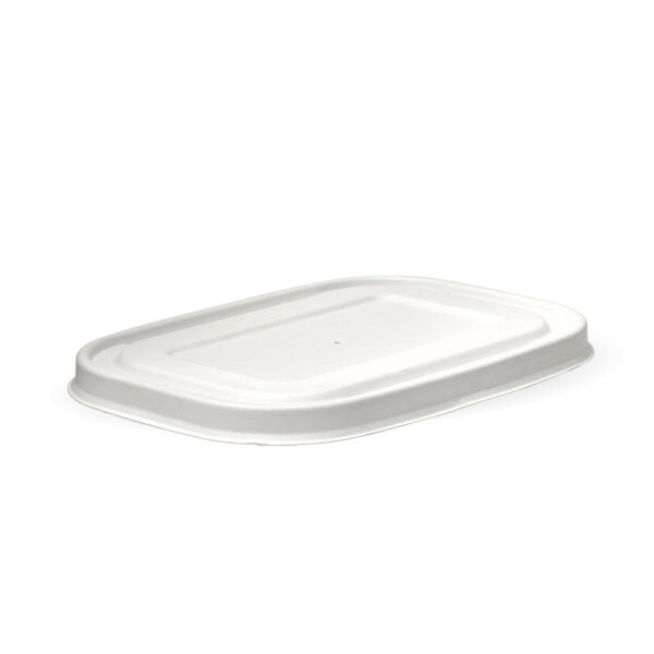 BioPak Rectangular Paper Takeaway Container Pulp Lid 500-1000 mls