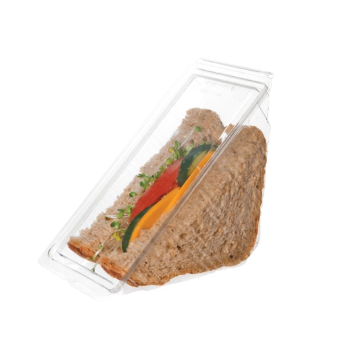 DetPak Clear PLA Sandwich Wedge