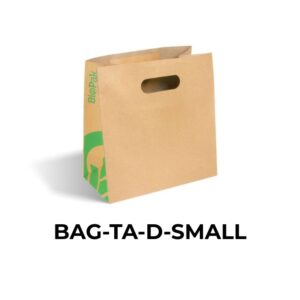 BioPak Takeaway Food Delivery Bags Die Cut Handles