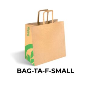 BioPak Takeaway Food Bags Flat Handles