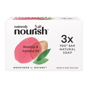 Naturally Nourish Rosehip & Almond Oil Soap 3 Pack