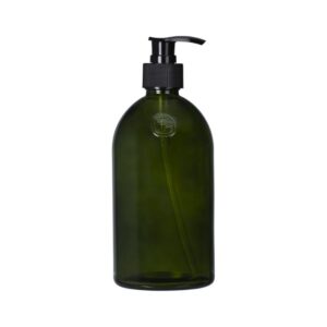 Apothecary Green Glass Pump Bottle