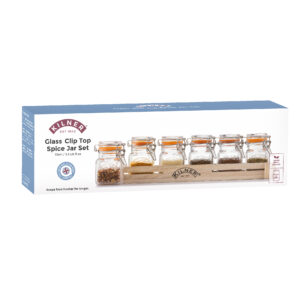 Kilner Clip Top Spice Jar 7 Piece Set