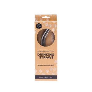 Ever Eco Bent Stainless Steel Straws