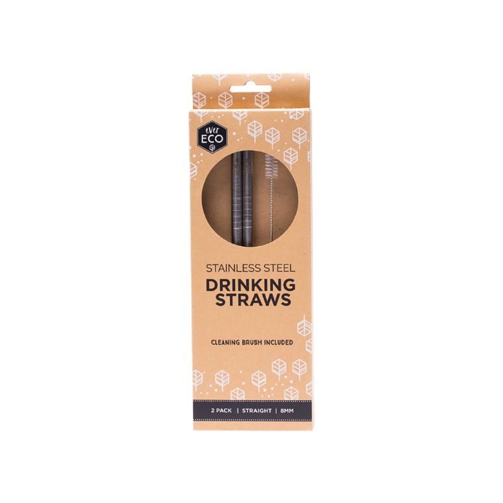 Ever Eco Straight Stainless Steel Straws