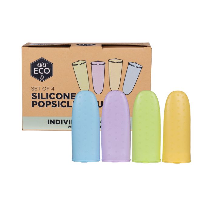 Ever Eco Silicone Popsicle Moulds 4 Pack